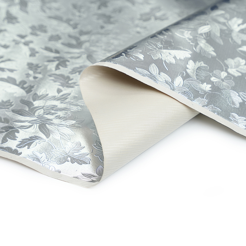 Volgerpatroon zilver leer voor tas