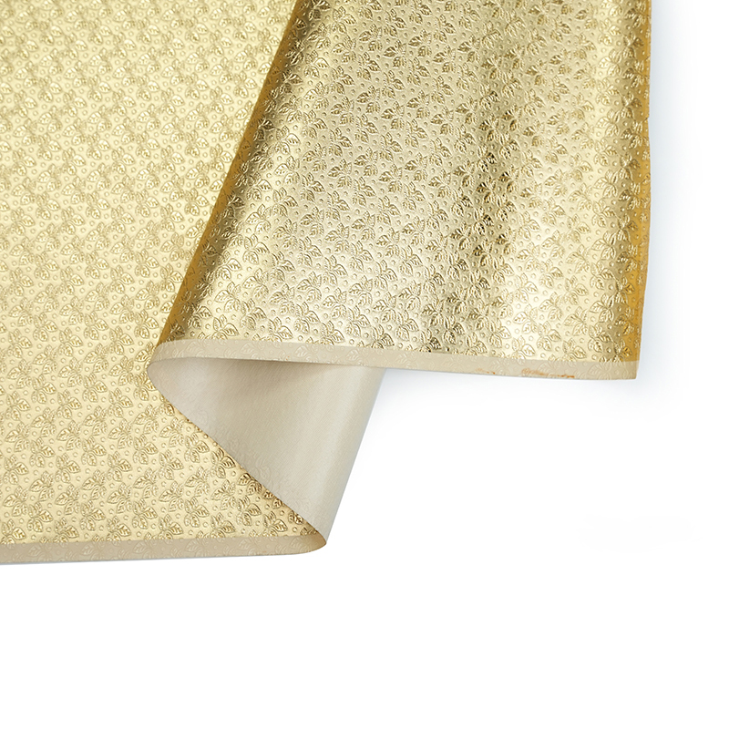 Glanzend gouden PVC -synthetisch leer voor tas