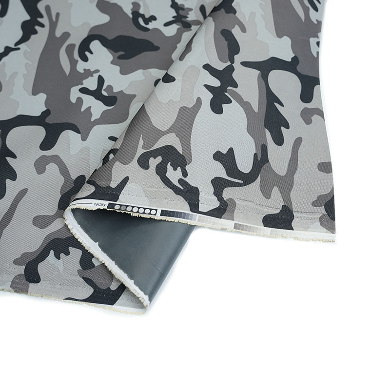 Camouflage Oxford -stof met PVC -coating